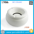 Round White or Black Ceramic Windproof Ashtray